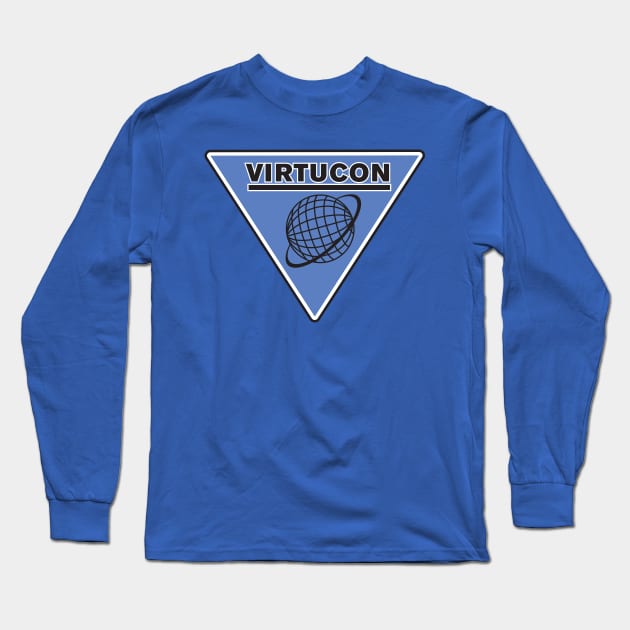 Virtucon Long Sleeve T-Shirt by MindsparkCreative